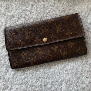 Louis Vuitton Monogram Sarah Wallet Envelope Wallet Authentic NICE Condi…